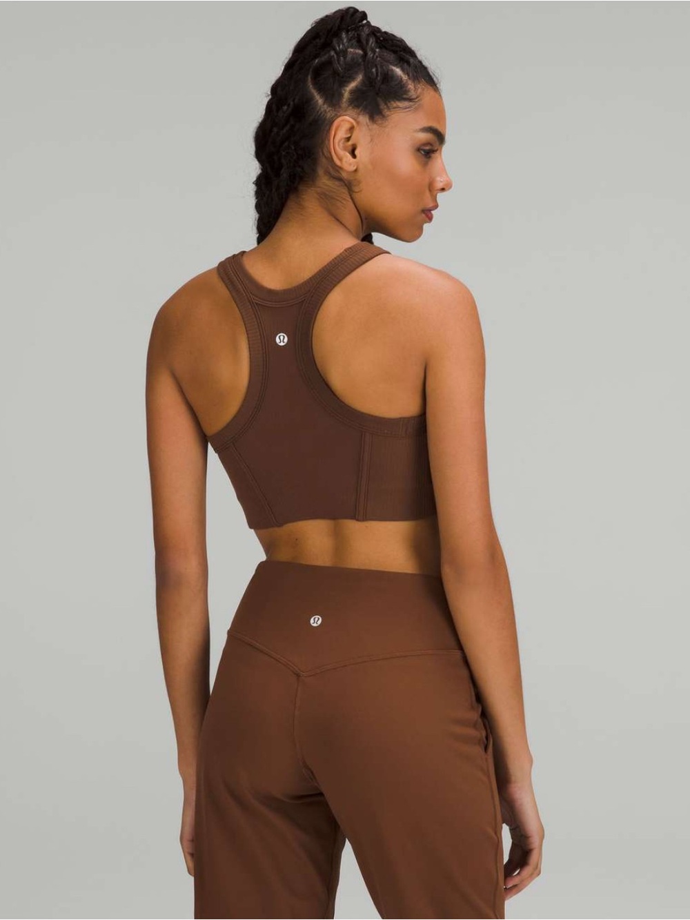 Lululemon Ribbed Nulu High-Neck Yoga Bra *Light Support, B/C Cup
Roasted Brown